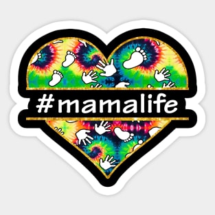 Hippie Heart Mama Life Sticker